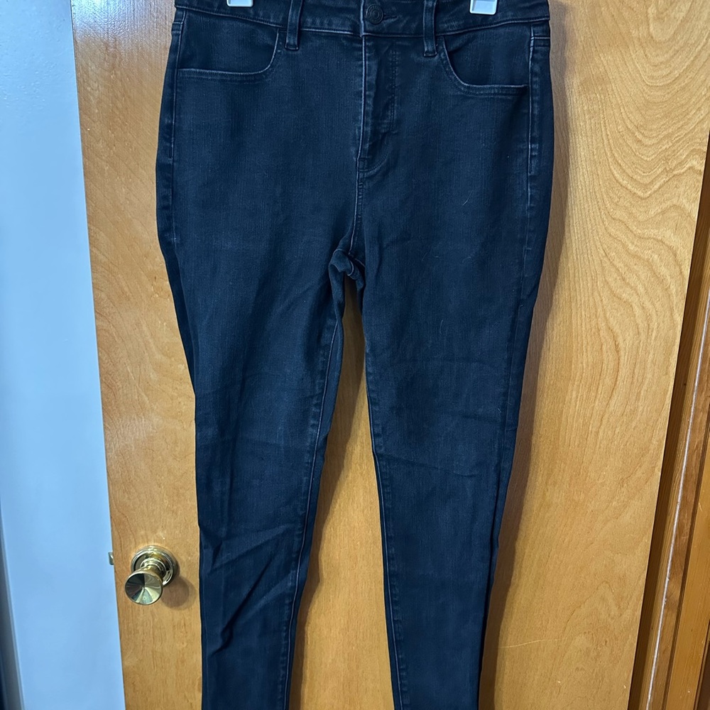 American Eagle Outfitters Women's Dark Skinny Jeans - size 12 LONG